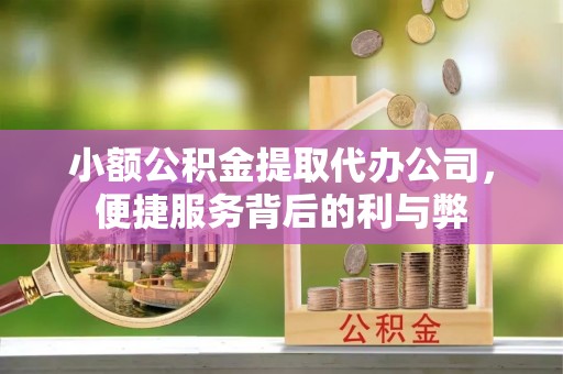 梅山小额公积金提取代办公司，便捷服务背后的利与弊