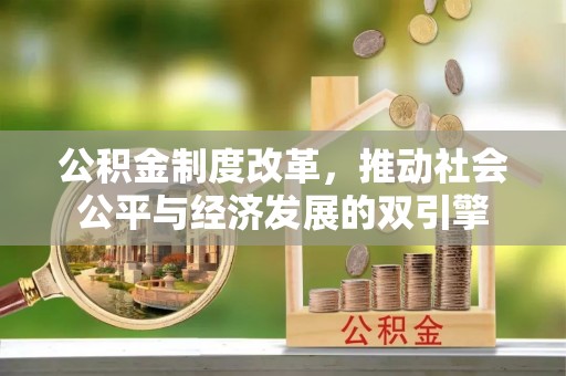 梅山公积金制度改革，推动社会公平与经济发展的双引擎