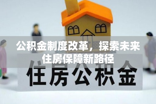 梅山公积金制度改革，探索未来住房保障新路径