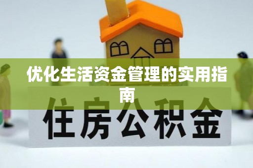 梅山优化生活资金管理的实用指南