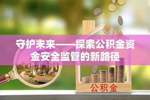 梅山守护未来——探索公积金资金安全监管的新路径