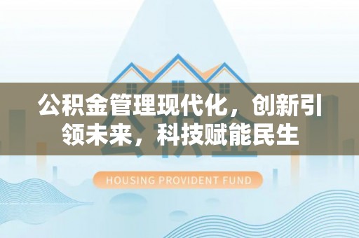 梅山公积金管理现代化，创新引领未来，科技赋能民生