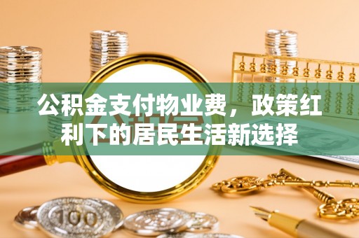 梅山公积金支付物业费，政策红利下的居民生活新选择