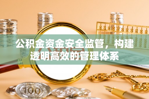 梅山公积金资金安全监管，构建透明高效的管理体系
