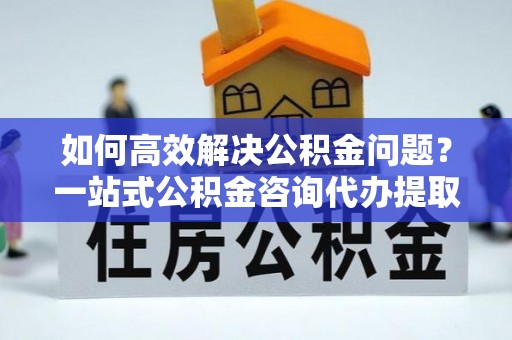 梅山如何高效解决公积金问题？一站式公积金咨询代办提取服务全解析