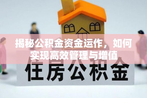 梅山揭秘公积金资金运作，如何实现高效管理与增值